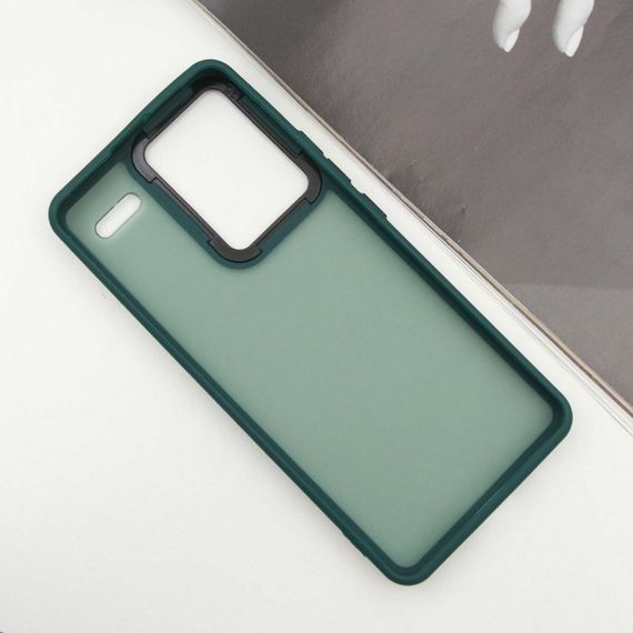 Чехол TPU+PC Lyon Frosted для Xiaomi Redmi Note 13 Pro+ Green | Зображення 2