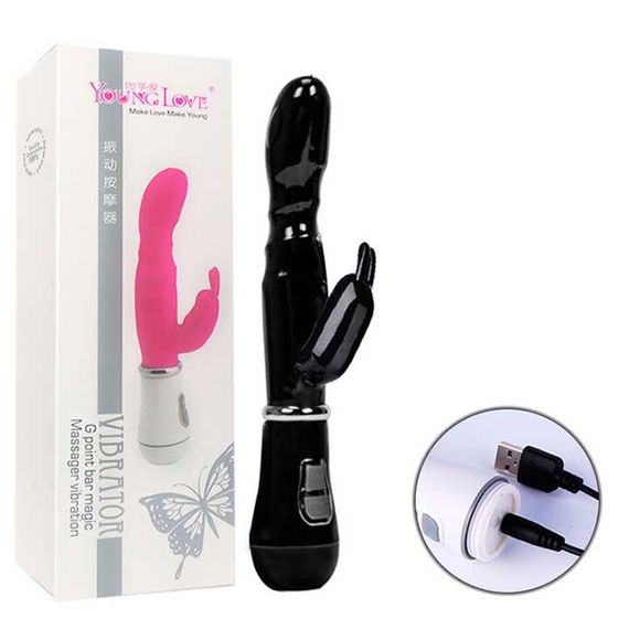 Вибратор Bunny USB - Розовый – Вибраторы | Зображення 5