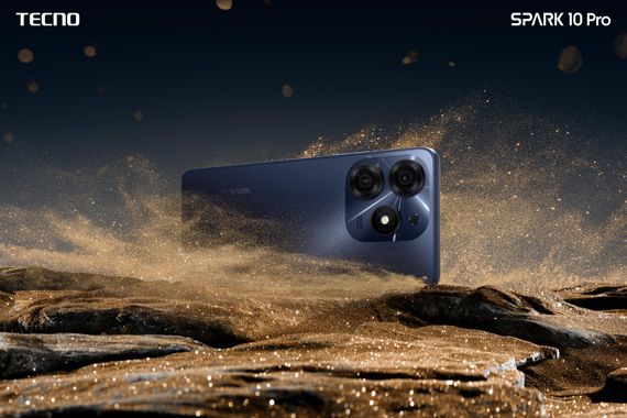 Смартфон TECNO Spark 10 Pro (KI7) 6.78' 8/256GB, 2SIM, 5000mAh, Starry Black (4895180796104) | Зображення 1