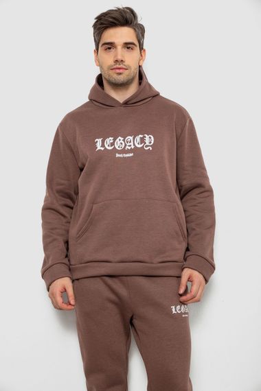 Спортивный костюм мужской на флисе, цвет мокко, 238R57046 | Зображення 1