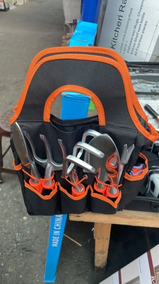 Набор садовых инструментов 12 в 1 с секатором, сумкой и перчатками | Зображення 1