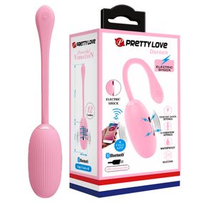 Віброяйце - Pretty Love Doreen Electric Shock Egg Light Pink (App) Sex Aura
