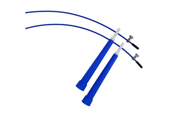 Швидкісна скакалка EasyFit Speed ​​Cable Rope 3 м із сталевим тросом синя (EF-2039-BL) | Зображення 3