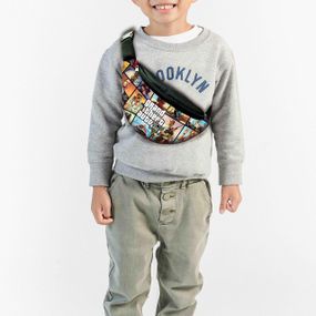 Сумка-бананка  GTA "Grand Theft Auto V" з принтом, 32х15см, дитяча, молодіжна (00050)