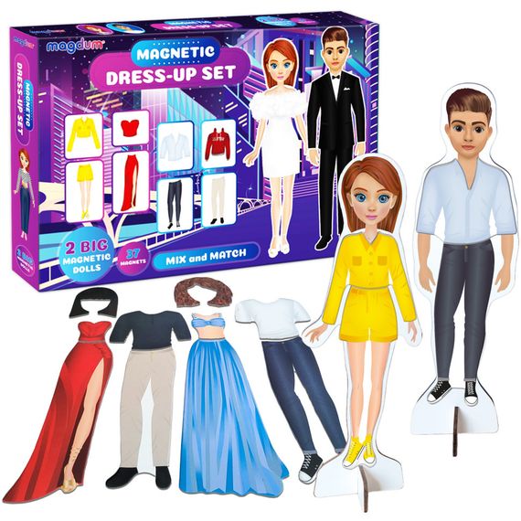 Настольная магнитная игра "Magnetic dolls" ML4032-09 EN 2 магнитных куклы и 37 магнитов