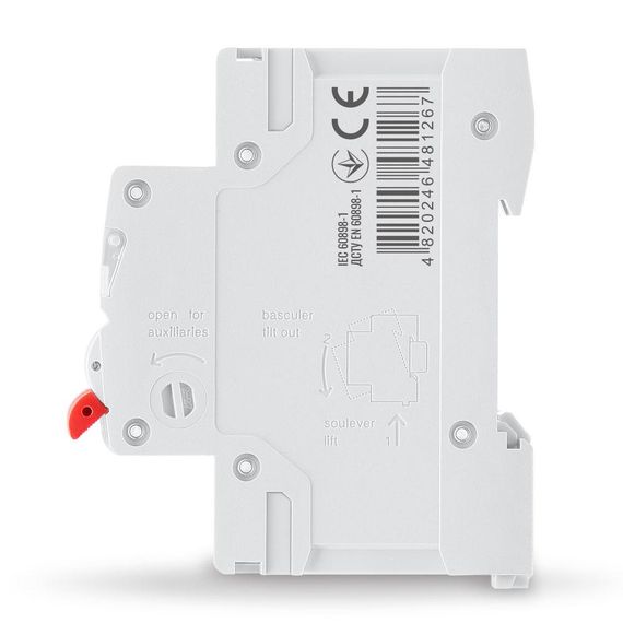 Автоматичний вимикач RS4 2п 63А С 4,5кА VIDEX RESIST (VF-RS4-AV2C63) | Зображення 1