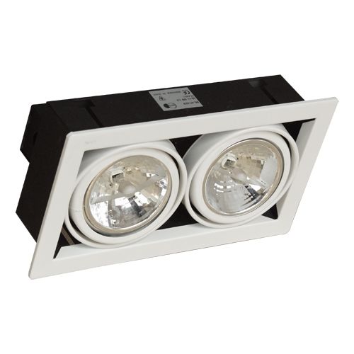 Светильник карданный ML-07-02W white G53 | Зображення 1