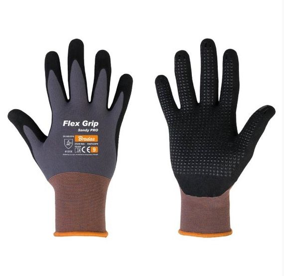 Рукавички захисні Bradas FLEX GRIP SANDY PRO нітрил розмір 7 RWFGSP7