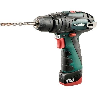 Шуруповерт Metabo PowerMaxx SB BL 12В, 2х2Ah, 20·38Нм, 0-400·0-1500об/мин (601784500) | Зображення 1