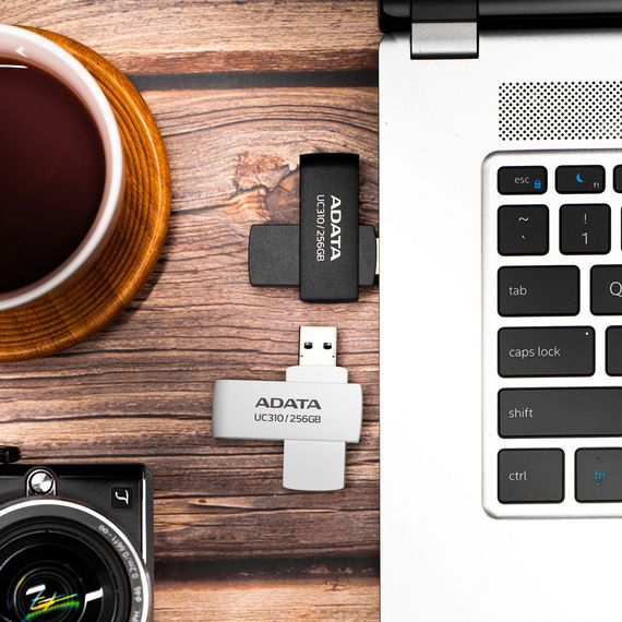 USB флеш накопичувач ADATA 64GB UC310 Black USB 3.0 (UC310-64G-RBK) | Зображення 6