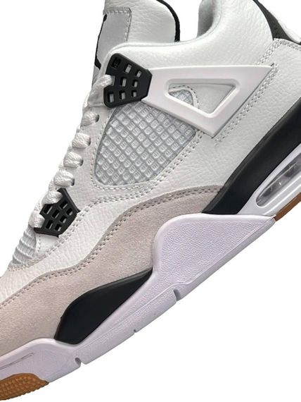 Кроссовки Air Jordan 4 Retro M White Grey Gum , Вьетнам A1230 43 27.5 | Зображення 7