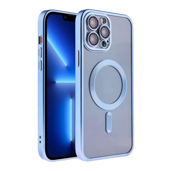 Чехол TPU Metallic Chrome з повним захистом камери with Magsafe для Iphone 13 Pro Max Цвет Chrome Gold | Зображення 1