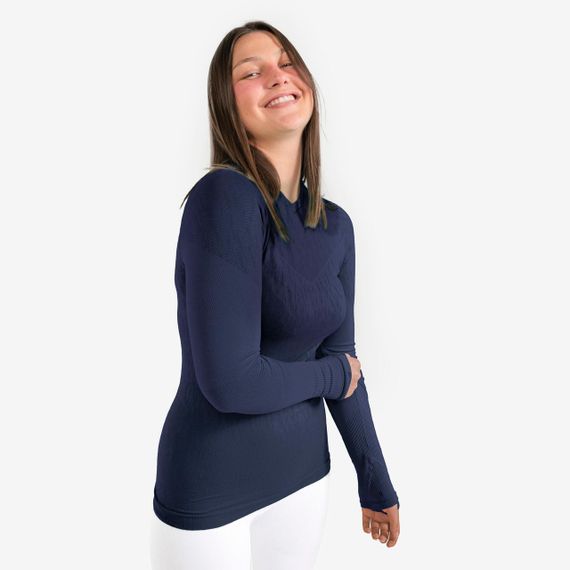 Термофутболка з довгими рукавами Keepdry для дорослих темно-синя - M. | Зображення 3