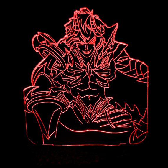 Акриловый светильник-ночник Дариус красный tty-n001166