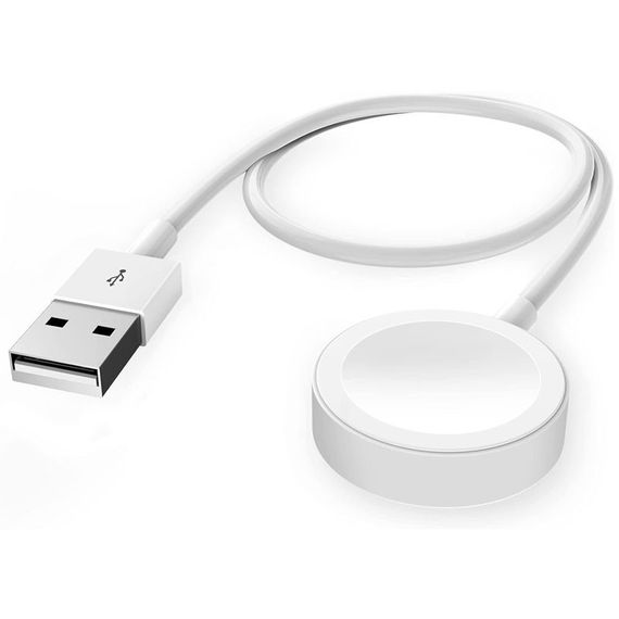БЗП Magnetic Fast Charger to USB-A Cable for Apple Watch (AAA) (box) White | Зображення 1