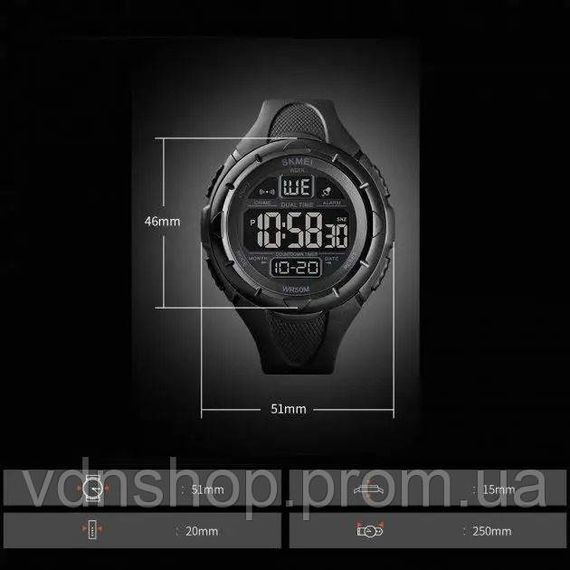 Годинники для кемпінгу з водозахистом SKMEI, Годинники для активних військових походів XA-64 | Зображення 3