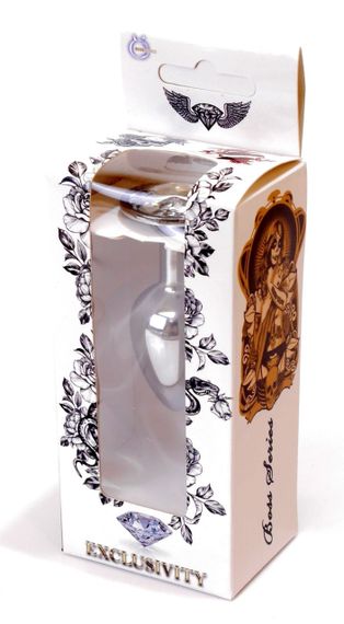 Анальний затор Boss Series - Jewellery Silver PLUG Clear S, BS6400012 sexstyle | Зображення 7