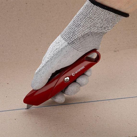 Ніж з висувним трапецієподібним лезом 60*19 мм INTERTOOL HT-0505 | Зображення 7