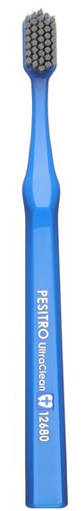 Зубна щітка Pesitro 12680 FeatherSoft синя з сірим (найм’якша із серії Premium)