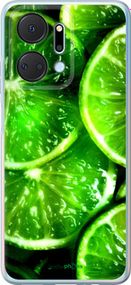 Чохол на Huawei Honor X7A Зелені часточки лимона "852u-2981-2448"