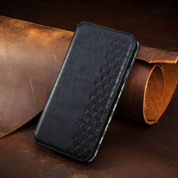 Шкіряний чохол-книжка GETMAN Cubic (PU) для Samsung Galaxy A23 4G Чорний | Зображення 6