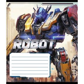 Тетрадь ученическая "Робот" 012-590508K-1 в клетку, 12 листов (959050)