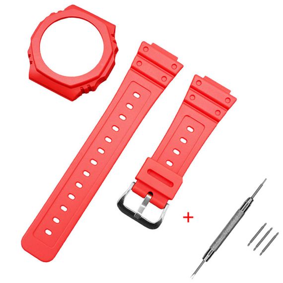 Ремешок + безель (рант) для Годинник C2asio G-Shock GA-2100 Red SI