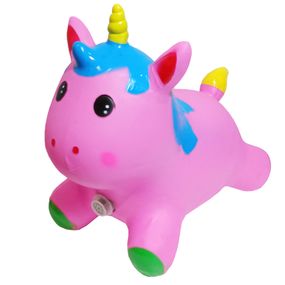 Детская игрушка-прыгун "Единорог" RB2520 музыка, свет Розовый