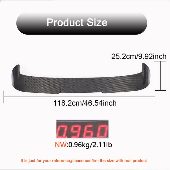 Спойлер (для 2016-2019, Карбон) для Volkswagen Tiguan | Зображення 4