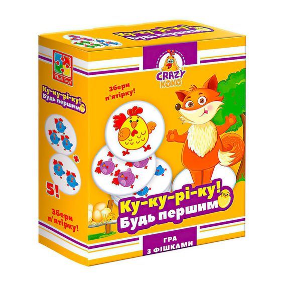 Гра настільна "Ку-ку-ре-ку!" Vladi Toys VT8025-08 VT8025-08 укр