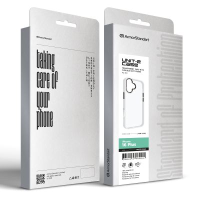 Чехол для мобильного телефона Armorstandart UNIT2 Apple iPhone 16 Plus Matte Clear (ARM79288) | Зображення 1