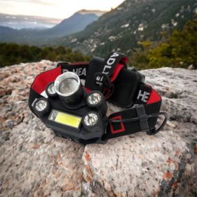 Светодиодный налобный фонарик Bailong BL-T64-T6+4XPE+COB, Водонепроницаемый фонарик, Фонарик BE-919 налобный