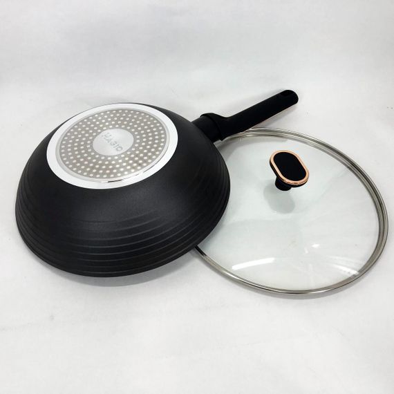 Сковорода Magio MG-1168 з кришкою 28 см кована антипригарна, сковорода якісна на плиту | Зображення 8