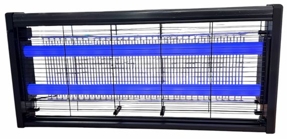 Знищувач комарів потужний електричний 30W UV LED лампа пастка для мух, мошок та москітів 220В чорна підвішувана | Зображення 1