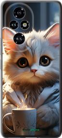 Чохол на Huawei Honor 200 Pro Білий кіт "5646u-3729-2448"