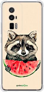 Чохол на Xiaomi Poco F5 Pro 5G Єнотик з кавуном "4605sp-3193-2448"