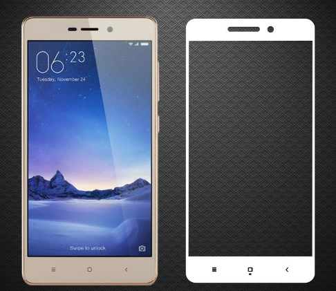 Full Cover защитное стекло для Xiaomi Redmi 3 / 3s / 3x / 3 Pro - White | Зображення 2