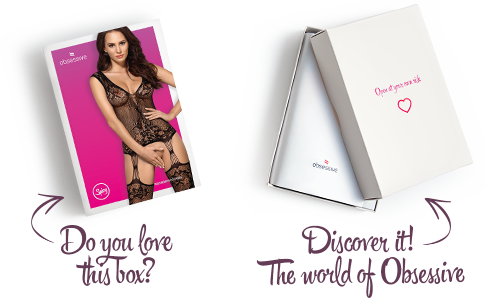 Бодістокінг Obsessive Bodystocking F221 , силуетний малюнок з квітковими мотивами, імітація пан, S/M/L | Зображення 6