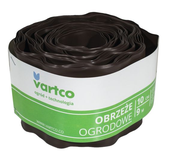 Бордюрная лента  10 см 9 метров коричневая VARTCO (Польша)