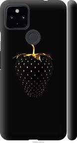 Чохол на Google Pixel 5 XL Чорна полуниця "3585m-2033-24368"