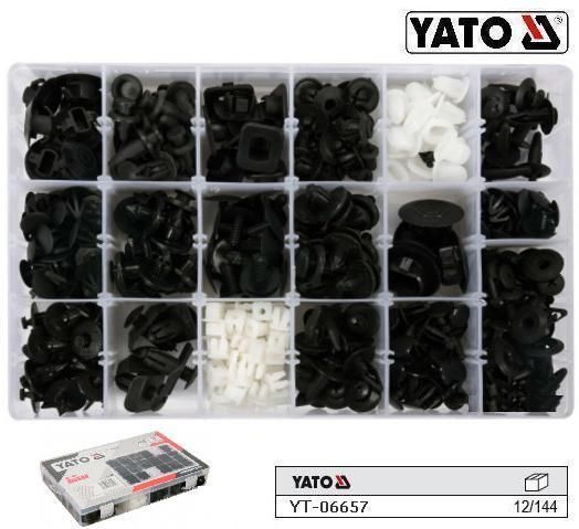 Набор крепежа обшивки салона NISSAN крепление YATO Польша 418 штук YT-06657