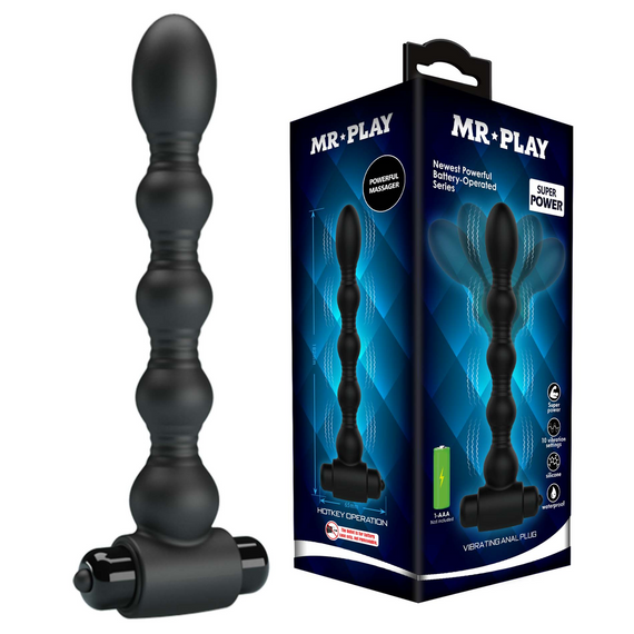 Анальний ланцюжок MR PLAY - Vibrating Anal Plug, BI-040105-MR sexstyle