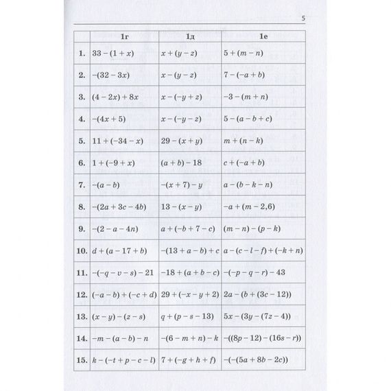 Обучающая книга 3000 упражнений и заданий. Математика 5-6 класс. Раскрытие скобок 15295 | Зображення 1