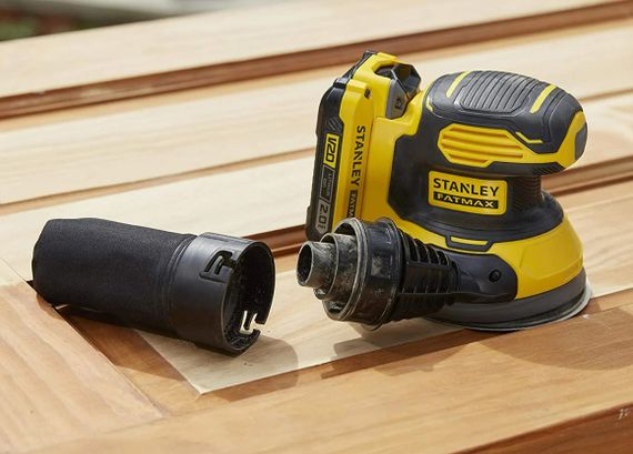 Шліфмашина ексцентрикова акумуляторна безщіткова Stanley FATMAX без АКБ та ЗП SFMCW220B | Зображення 5