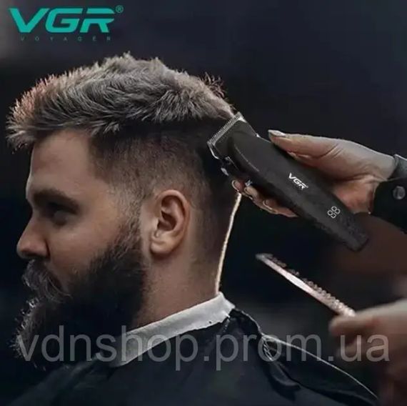 Професійний набір для стрижки волосся VGR V-640 Машинка та триммер з дисплеєм | Зображення 2