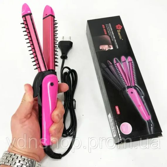 Щипці для вирівнювання, гофре, локони, гребінець з покриттям DOMOTEC MS-4906 3в1 | Зображення 2