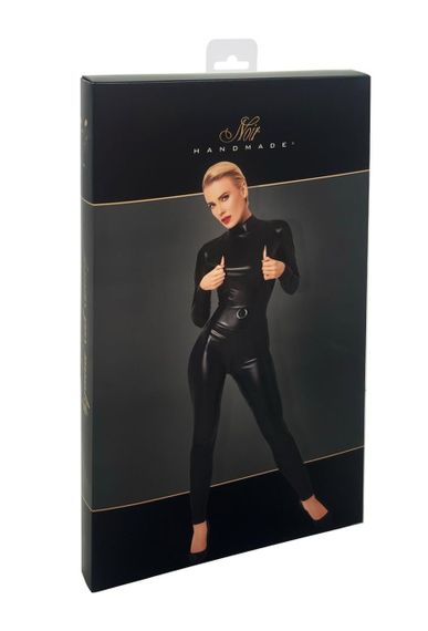 Комбінезон Noir Handmade F319 Caged, XL, під латекс, довгий рукав, з доступом, кільце на поясі sexstyle | Зображення 6