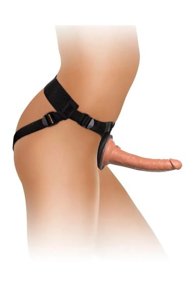 Страпон реалістичний Pipedream King Cock Elite подвійний щільності, 20.5 см х 3.5 см Sex Aura | Зображення 3