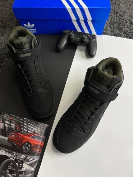 Зимові чоловічі кросівки Forum 84 High Black Matte Khaki , В'єтнам 46 29.5 см | Зображення 4