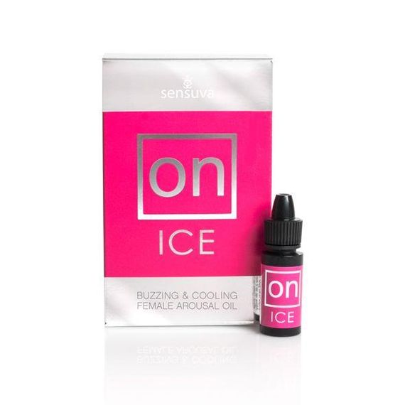 Возбуждающие капли для клитора Sensuva – ON Arousal Oil for Her Ice (5 мл) охлаждающие, до 30 минут Sex Aura